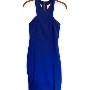 Halter Baby Slit Dress